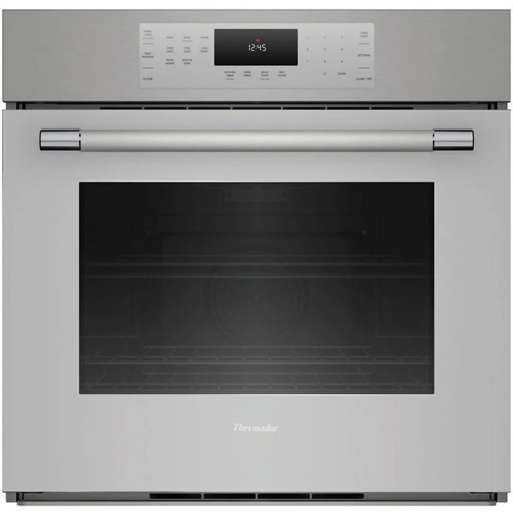 Thermador Masterpiece Series ME301YP 30 Inch Single Convection Smart Electric Wall Oven with 4.6 cu. ft. Oven Capacity, True Convection, Self-Clean, Convection Multi-Rack Mode, and Full Access® Rack: Stainless Steel