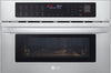 LG MZBZ1715S 30 Inch Single Speed Electric Smart Wall Oven & Microwave with 1.7 cu. ft. Total Capacity, TurboCook™, Convection Technology, Sensor Cooking, Air Fry, Wi-Fi Enabled, Scan-to-Cook, and SmartDiagnosis™: Stainless Steel
