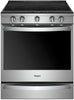 Whirlpool WEE750H0HZ 30 Inch Slide-In Electric Range with 5 Radiant Elements, 6.4 cu. ft Capacity, True Convection, Touchscreen, Scan-to-Cook Technology, Temperature Sensor, Voice Control, Frozen Bake™ Technology: Fingerprint Resistant Stainless Steel