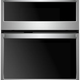 Whirlpool WOC54EC0HS 30 Inch Smart Combination Wall Oven with Frozen Bake™ Technology, Temperature Sensor Multi-Step Cooking Rapid Preheat Keep Warm Setting Star K Compliant Sabbath Mode 6.4 cu. ft. Total Capacity