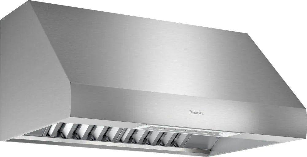 Thermador Professional Series PH36GWS 36 Inch Wall Mount Smart Range Hood with 4-Speed, Blower (Sold Separately), LED Lighting, Commercial Style Baffle Filter, and Infrared Heat Lamps