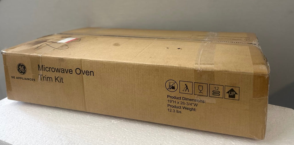GE - 27" Built-In Microwave Trim Kit - Stainless Steel Model:JX7227SLSS