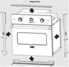 Viking P30FTDSS 30 Inch Wide Flush Mount Double Oven Trim Kit