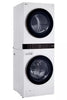 LG WKE100HWA 27 Inch Smart Electric WashTower with 4.5 Cu. Ft. Washer Capacity, 7.4 Cu. Ft. Dryer Capacity, Single Unit WashTower™ Design, Built-In Intelligence, Allergiene™ Wash Cycle, Sensor Dry, and ENERGY STAR® Certified: White