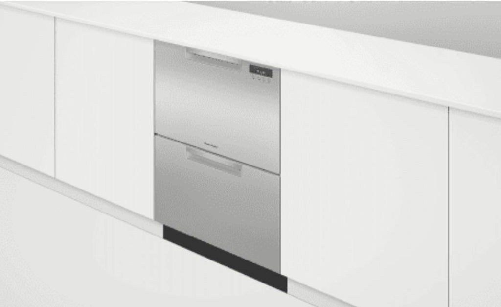 Fisher & Paykel DishDrawer Series DD24DCTX9N 24 Inch Full Console Double DishDrawer with 14 Place Setting Capacity, 15 Wash Cycles, 3 Wash Modifiers, 6 Wash Programs, Sanitize, Cutlery Basket, Child Lock, Silence Rating: Stainless Steel