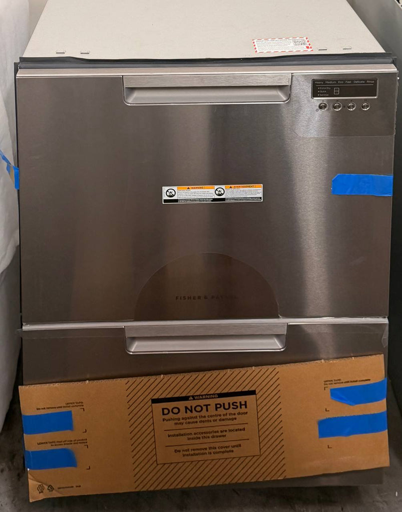 Fisher & Paykel DishDrawer Series DD24DCTX9N 24 Inch Full Console Double DishDrawer with 14 Place Setting Capacity, 15 Wash Cycles, 3 Wash Modifiers, 6 Wash Programs, Sanitize, Cutlery Basket, Child Lock, Silence Rating: Stainless Steel