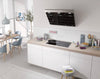 Miele DA6798W 36 Inch Smart W Shape Wall Ventilation Hood with WifiConn@ct, Con@ctivity 2.0, LED Lighting, Stainless-Steel Grease Filters, Automatic function Con@ctivity 2.0, Delayed Shutdown, EasyClean CleanCover Hood Liner