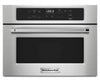 KitchenAid KMBS104ESS 24 Inch Built-In Microwave Oven with 1.4 cu. ft. Capacity, 1000 Watt Cooking, Stainless Steel Cavity, Halogen Interior Light, Clock, Precision Touch Controls, Keep Warm, Popcorn, Baked Potato
