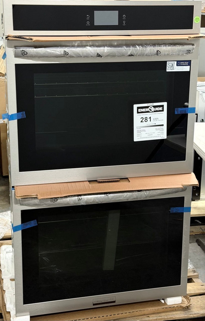 Frigidaire GCWD3067AF 30 Inch Double Electric Wall Oven with Air Fry, 10.6 Cu.Ft. Capacity, Total Convection, Self Clean, Touch Screen Control Panel, No Pre Heat, Steam Bake, Temperature Probe, Glide Rack, Air Sous Vide, Control Lock
