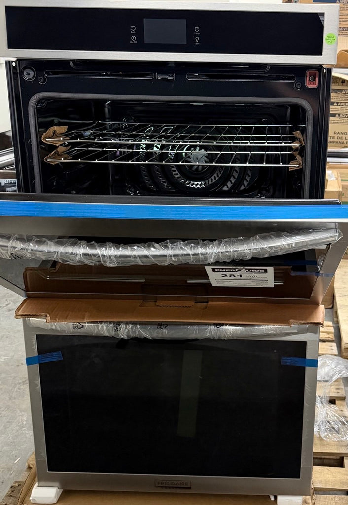 Frigidaire GCWD3067AF 30 Inch Double Electric Wall Oven with Air Fry, 10.6 Cu.Ft. Capacity, Total Convection, Self Clean, Touch Screen Control Panel, No Pre Heat, Steam Bake, Temperature Probe, Glide Rack, Air Sous Vide, Control Lock