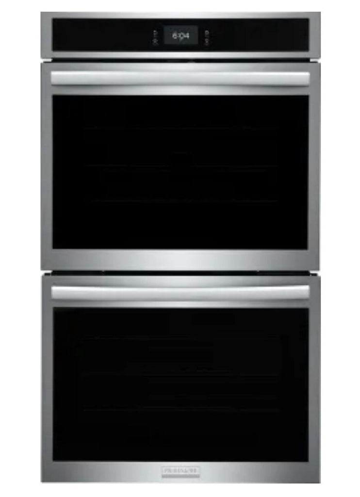 Frigidaire GCWD3067AF 30 Inch Double Electric Wall Oven with Air Fry, 10.6 Cu.Ft. Capacity, Total Convection, Self Clean, Touch Screen Control Panel, No Pre Heat, Steam Bake, Temperature Probe, Glide Rack, Air Sous Vide, Control Lock