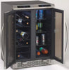 Avanti WBV19DZ 24 Inch Undercounter Side by Side Dual Zone Wine/Beverage Cooler with 19 Wine Bottles Capacity, LED Lighting, Security Lock, Auto-Lock Controls and Electronic Controls