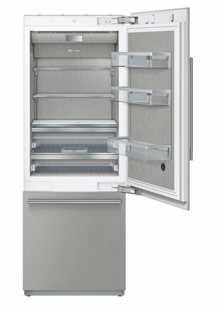 Thermador Freedom® Collection T30IB905SP 30 Inch Panel Ready Built-In Bottom Mount Smart Refrigerator with 16 cu. ft. Total Capacity, Diamond Ice Maker, Freedom® Water Filter, and SoftClose® Drawers