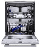 Thermador Sapphire Series DWHD660EFM 24 Inch Fully Integrated Smart Dishwasher with 16 Place Setting Capacity, 9 Wash Cycles, and ZoneControl™ Spray Arm: Stainless Steel - Masterpiece Handle