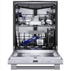 Thermador Sapphire Series DWHD660EFP 24 Inch Fully Integrated Smart Dishwasher with 16 Place Setting Capacity, 9 Wash Cycles, and ZoneControl™ Spray Arm: Stainless Steel - Professional Handle
