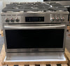 Frigidaire Gallery Series GCFG3661AF 36 Inch Freestanding Gas Range with 6 Sealed Burners, 4.6 cu. ft. Total Convection Oven, 18,000 BTU Quick Boil Burners, Simmer Burner, Air Fry, Self & Steam Clean, ADA Compliant, and Star-K