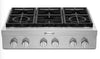 KitchenAid KCGC506JSS 36 Inch Commercial-Style Gas Rangetop with 6 Burners, Ultra Power™ Dual-Flame Burners, Convertible Grates, Simmer Burner, Melt Burner and UL Certified