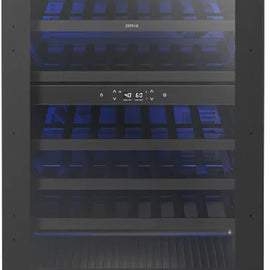 Zephyr PRESRV PRW24C02BPG 24 Inch Dual Zone Wine Cooler with 45 Bottle Capacity, PreciseTemp™, Active Cooling, Vibration Dampening, 5 Full-Extension Wood Racks, Dual-Pane Glass Door, 3-Color LED, Sabbath Mode, and Star-K Certified: Black. Panel Ready