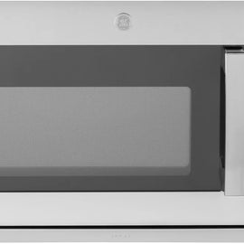 GE PVM9225SRSS 30 Inch Over-the-Range Microwave with 2.2 cu. ft. Capacity, 4 Speed 400 CFM Range Hood, Extendable Slide-out vent, Sensor Cooking, Chef Connect, Steam Clean, Dial and Touch Controls, and LED Lighting: Stainless Steel