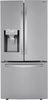 LG LRFXS2503S 33 Inch Smart French Door Refrigerator with 24.5 Cu. Ft. Capacity, Door Cooling+, Smart Diagnosis™, LG ThinQ® App Compatible, Ice Maker, Filtered Water/Ice Dispenser, Sabbath Mode, and Energy Star Qualified: PrintProof™ Stainless Steel
