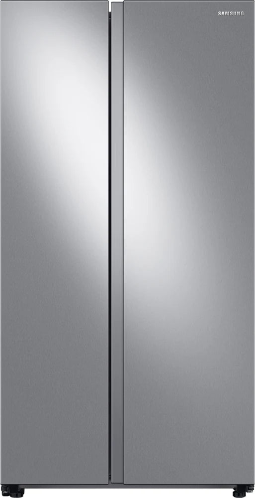 Samsung RS28A500ASR 36 Inch Freestanding Side by Side Smart Refrigerator with 28 Cu. Ft. Total Capacity, Modern Design, All-Around Cooling, Fingerprint Resistant Finish, In-Door Ice Maker: Fingerprint Resistant Stainless Steel