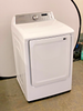 Samsung DVG45T3400W 27 Inch Gas Dryer with 7.4 cu. ft. Capacity, 10 Drying Cycles, Sensor Dry, Smart Care, 7 Drying Options, 4 Temperature Levels, and Wrinkle Prevent: White