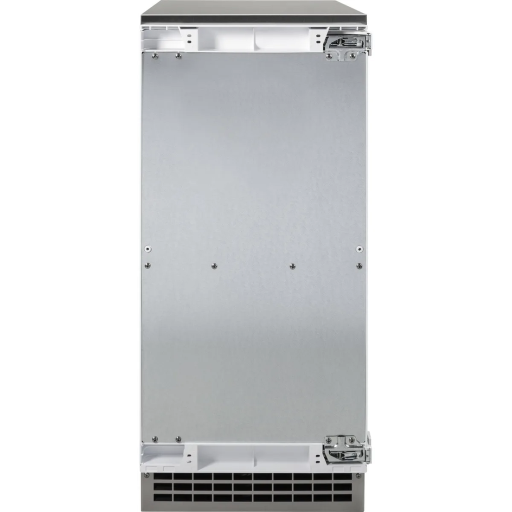 GE  UCC15NJII 15 Inch Under Counter Panel Ready Ice Maker with Gourmet Clear Ice, LED Lighting, Ice Scoop, Clean Reminder Light, 48lbs Daily Production and 26 Lbs. Capacity (Panel Required)