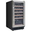 Avanti WC3015S3S 15 Inch Wine Cooler with 6 Slide-Out Wine Shelves, 30 Bottle Capacity, One-Touch Dual Function Electronic Display, Interior LED Lighting: Stainless