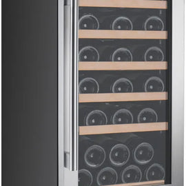 Avanti WCF281E3SS 15 Inch Wine Cooler with 28 Bottle Capacity, 6 Wine Shelves, Wooden Fronts, Automatic Defrost, Digital Temperature Control and LED Lighting