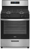 Whirlpool WFG320M0MS 30 Inch Freestanding Gas Range with 4 Sealed Burners, 5.1 cu. ft. Capacity, SpeedHeat™ Burners, Continuous Grates, Frozen Bake™, Sabbath Mode, Broiler Drawer, and Star-K Certified: Stainless Steel