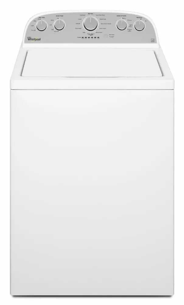 Whirlpool WTW5000DW 28 Inch Top Load Washer with 4.3 Cu. Ft. Capacity, Presoak Option, 660-RPM Max Spin Speed, Automatic Water Levels, Stainless Steel Wash Basket, 12 Wash Cycles, Quick Wash Cycle, Deep Water Wash Cycle, and Clean Washer Cycle: White