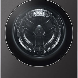 LG WM6700HBA 27 Inch Smart Front Load Washer with 5.0 Cu. Ft. Capacity, TurboWash™ 360°, Dial-A Cycle™, ezDispense™, Wi-Fi, AI Fabric Sensor, Steam Option, Quick Wash, ColdWash™, Allergiene™, Add Item, and ENERGY STAR® Certified: Black Steel