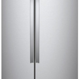 Whirlpool WRS315SNHM 36 Inch Freestanding Side by Side Refrigerator with 25.07 Cu. Ft. Total Capacity, Adjustable Gallon Door Bins, LED Interior Lighting, Hidden Hinges, Frameless Glass Shelves, and Optional Icemaker: Monochromatic Stainless Steel