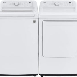 LG DLG7001W + LG WT7000CW White side-by-side Washer and Dryer 27 Inches