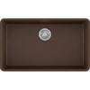 Franke KBG11031MOC Kubus Granite Undermount Single Bowl Kitchen Sink, Mocha
