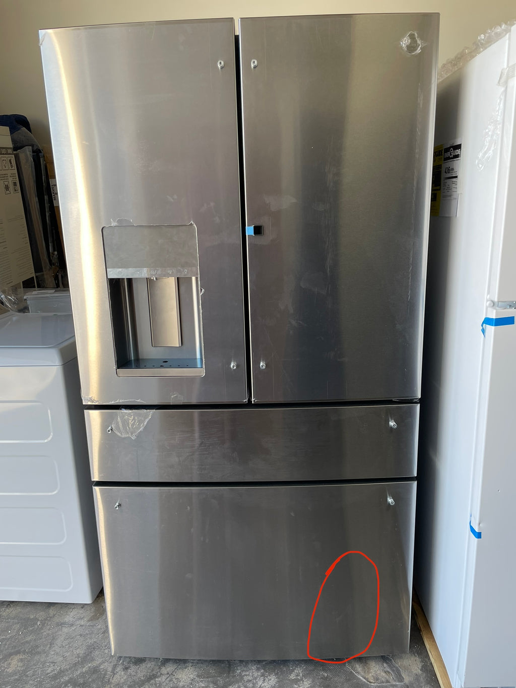 GE Profile PVD28BYNFS 36 Stainless 4-Door French Door Refrigerator #124392
