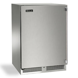Perlick Signature Series HP24FS32L 24 Inch Built-in Undercounter Freezer with 5.2 cu. ft. Capacity, Digital Temperature Controls, Optional Lock and Optional Stacking Kit: Panel Ready