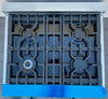 ZLINE RT30 30 Inch Gas Rangetop with 4 Italian Sealed Burners, Continuous Cast Iron Grates, Porcelain Cooktop, Dual Wok, Front Controls, Electronic Spark Ignition, UL Listed, and ETL Certified: Stainless Steel