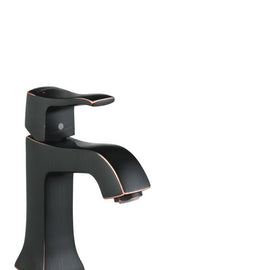 Hansgrohe Metris C Series 31077921 Single Lever Lavatory Faucet with 4-1/2 Inch Reach, 7-1/4 Inch Height, Boltic Handle Lock, No Drain and ADA Compliant: Rubbed Bronze