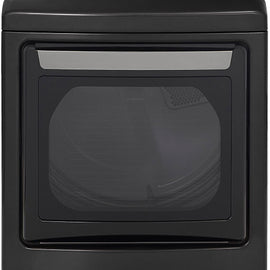 LG DLEX7900BE 27 Inch Electric Smart Dryer with 7.3 Cu. Ft. Capacity, TurboSteam™ Technology, EasyLoad™ Door, ThinQ® Technology, SmartDiagnosis™, 14 Dry Cycles, Sensor Dry, Bedding, Sportswear, Wrinkle Care, Reduce Static: Black Steel