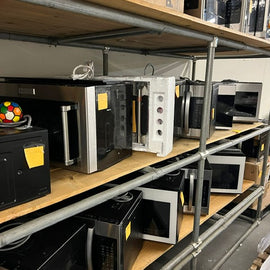 Microwaves over the range, a lot of different models.