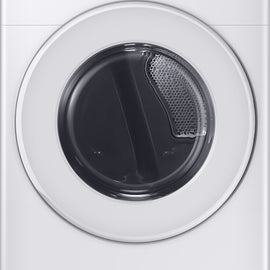 Samsung DVE45T6000W 27 Inch Electric Dryer with 7.5 Cu. Ft. Capacity, Smart Care, 10 Dryer Programs, Sensor Dry, Sanitize, Wrinkle Prevent, Eco Dry, and ADA Compliant
