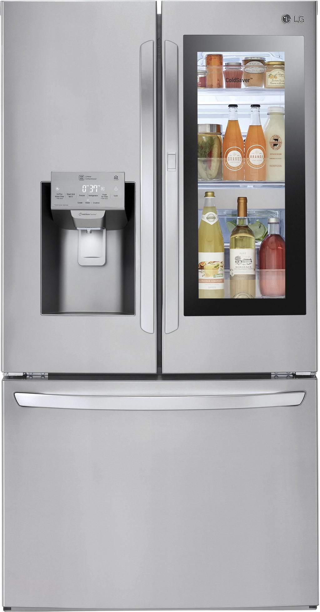 Refrigerador LG 27 Pies Instaview Side By Side Silver