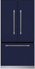 AGA Mercury MMCFDR23SKY 36 Inch Counter Depth French Door Refrigerator with 22.2 Cu. Ft. Capacity, Adjustable Glass Shelves, Humidity Crisper Drawers, Integrated Alarm System, Ice Maker, Filtration System, Sabbath Mode, and Star K Rated: Midnight Sky