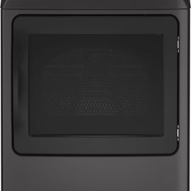 GE PTD70GBPTDG 27 Inch Smart Gas Dryer with 7.4 Cu. Ft. Capacity, Built-In Wi-Fi Powered by SmartHQ™, Washer Link, Tangle Control, Steam Cycle, Sanitize Cycle, My Cycle, Quick Dry, Sensor Dry, Eco Dry, Static Reducer: Diamond Gray