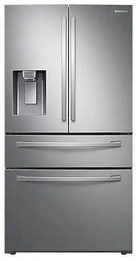 Samsung RF28R7351SR 36 Inch French Door Refrigerator with 28 Inch Cu. Ft. Total Capacity, Food Showcase, FlexZone Drawer, AutoFill Pitcher, Fingerprint Resistant Finish, Wi-Fi, Adjustable Shelves, High-Efficiency LED, Twin Cooling Plus: Stainless Steel