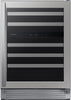 Samsung RW51TS338SR 24 Inch Dual Zone Wine Cooler with 51 Bottle Capacity, Full Extend Easy-Glide Shelving, High-Efficiency LED Lighting, Child Lock, Twin Cooling System™, and ENERGY STAR® Certified