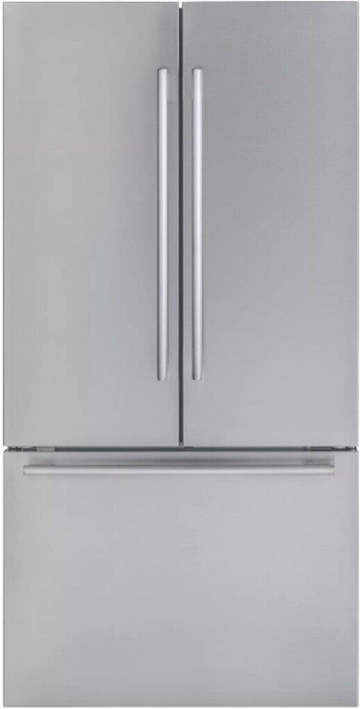 Thermador Masterpiece Series T36FT810NS 36 Inch Freestanding French Door Smart Refrigerator with 20.8 cu. ft. Capacity, Internal Water Dispenser, Diamond Ice Maker, Water Filter, Home Connect™ Compatibility, SuperFreeze®, SuperCool, ThermaFresh Drawers